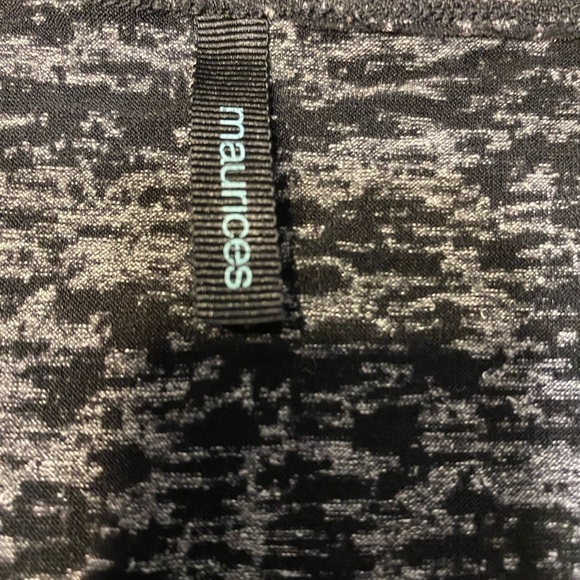 Maurices  Ruched Tank top heather gray Black Top Small - Picture 5 of 7